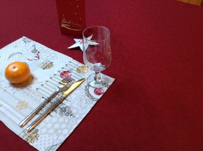 Christmas red french tablecloth